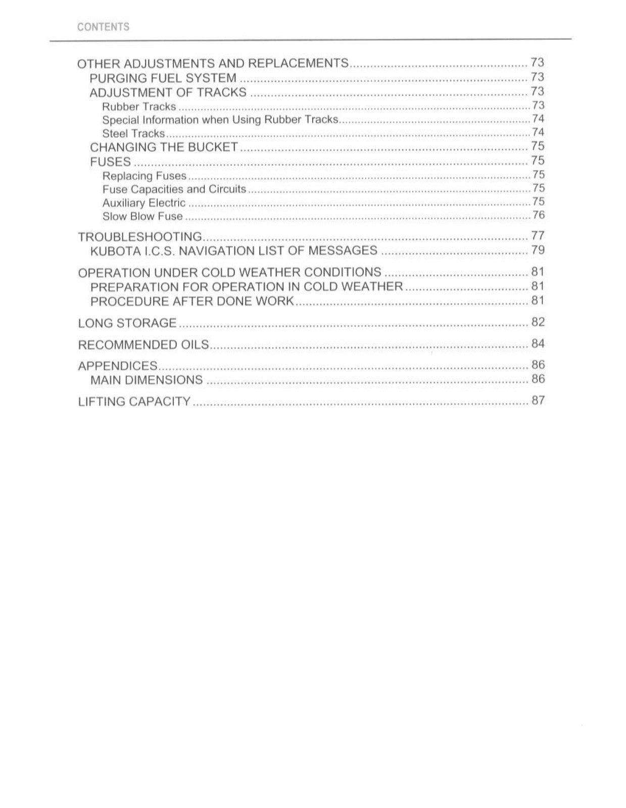 KUBOTA KX121-3 KX161-3 U45 OPERATORS MANUAL - WIRE BOUND PROTECTIVE COVERS