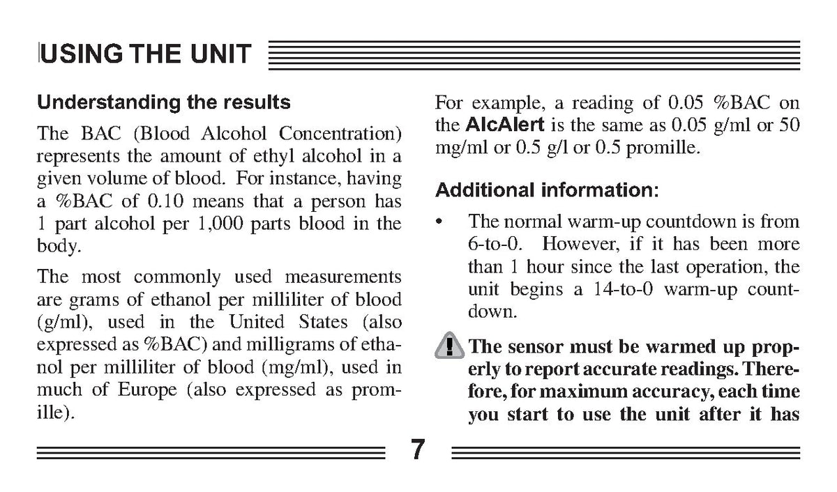 PMI AlcAlert BT5500 BT5300 Breath Alcohol Tester Operation Manual - WIRE BOUND