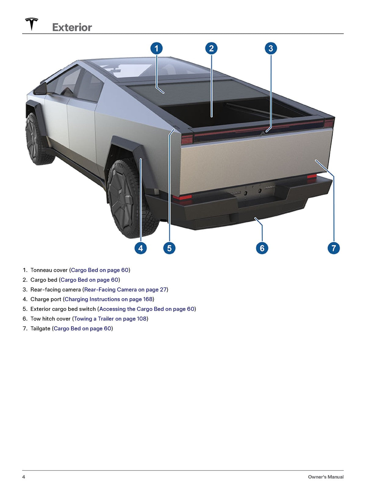 TESLA 2024 Cybertruck Owners Manual - STEEL WIRE BOUND - PROTECTIVE COVERS