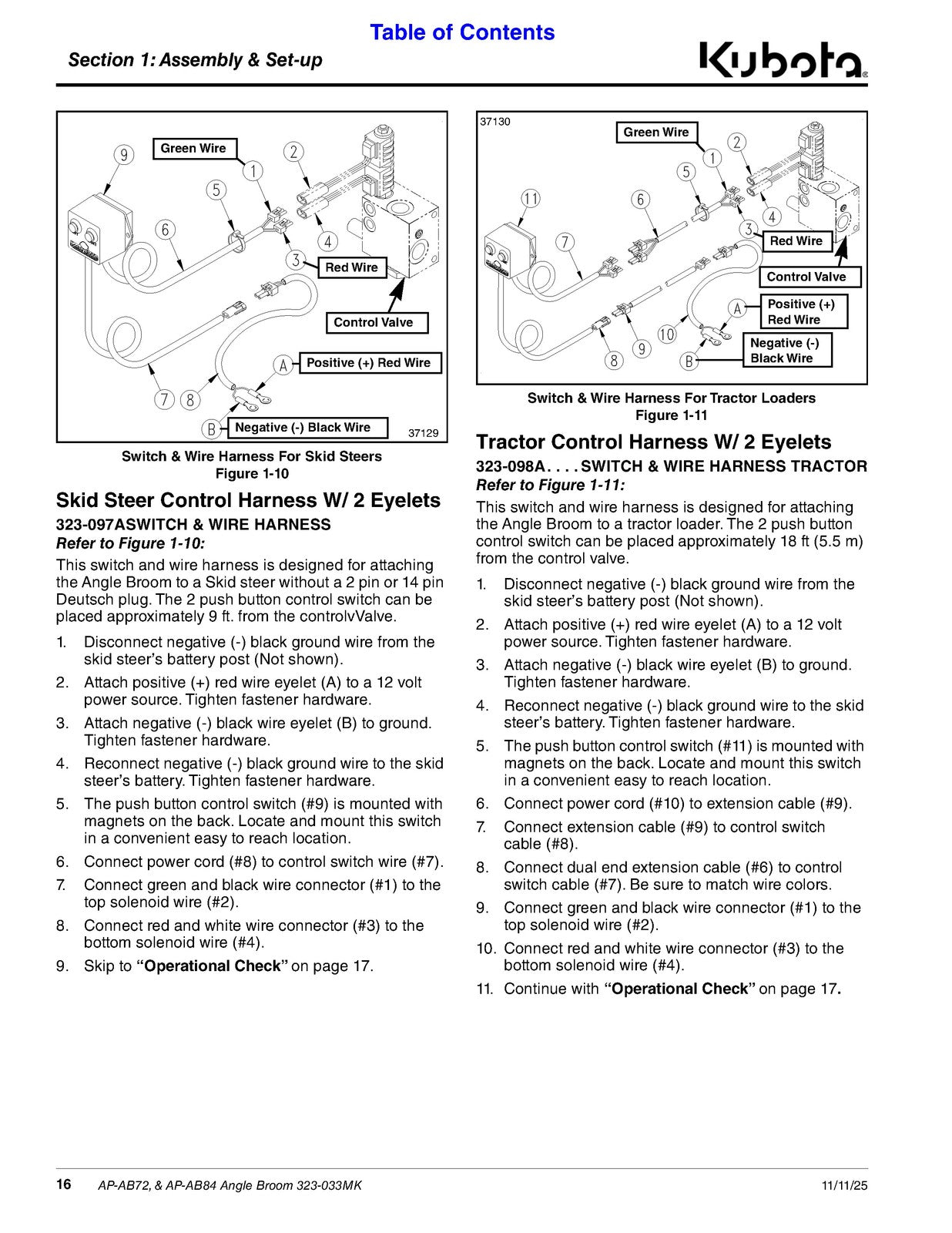 LAND PRIDE AB Series Angle Brooms Operators Manual - WIRE BOUND - TOUGH COVERS