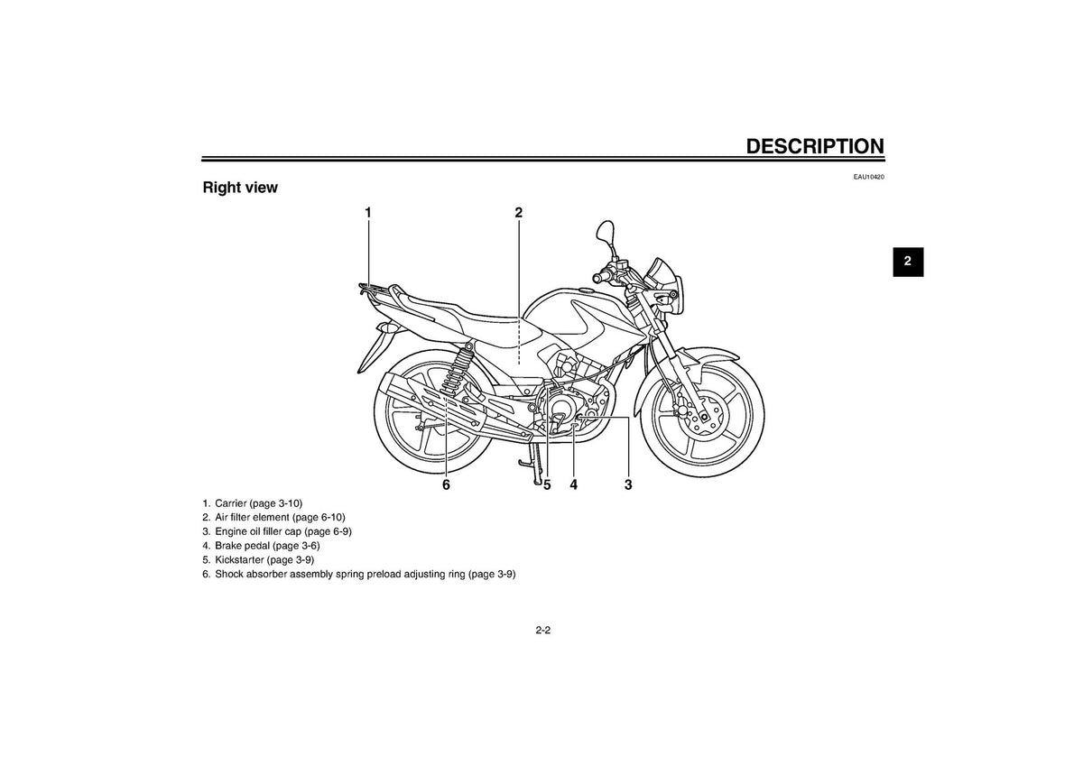 YAMAHA YBR125ED Owners Manual 2009 - STEEL WIRE BOUND - PROTECTIVE COVERS