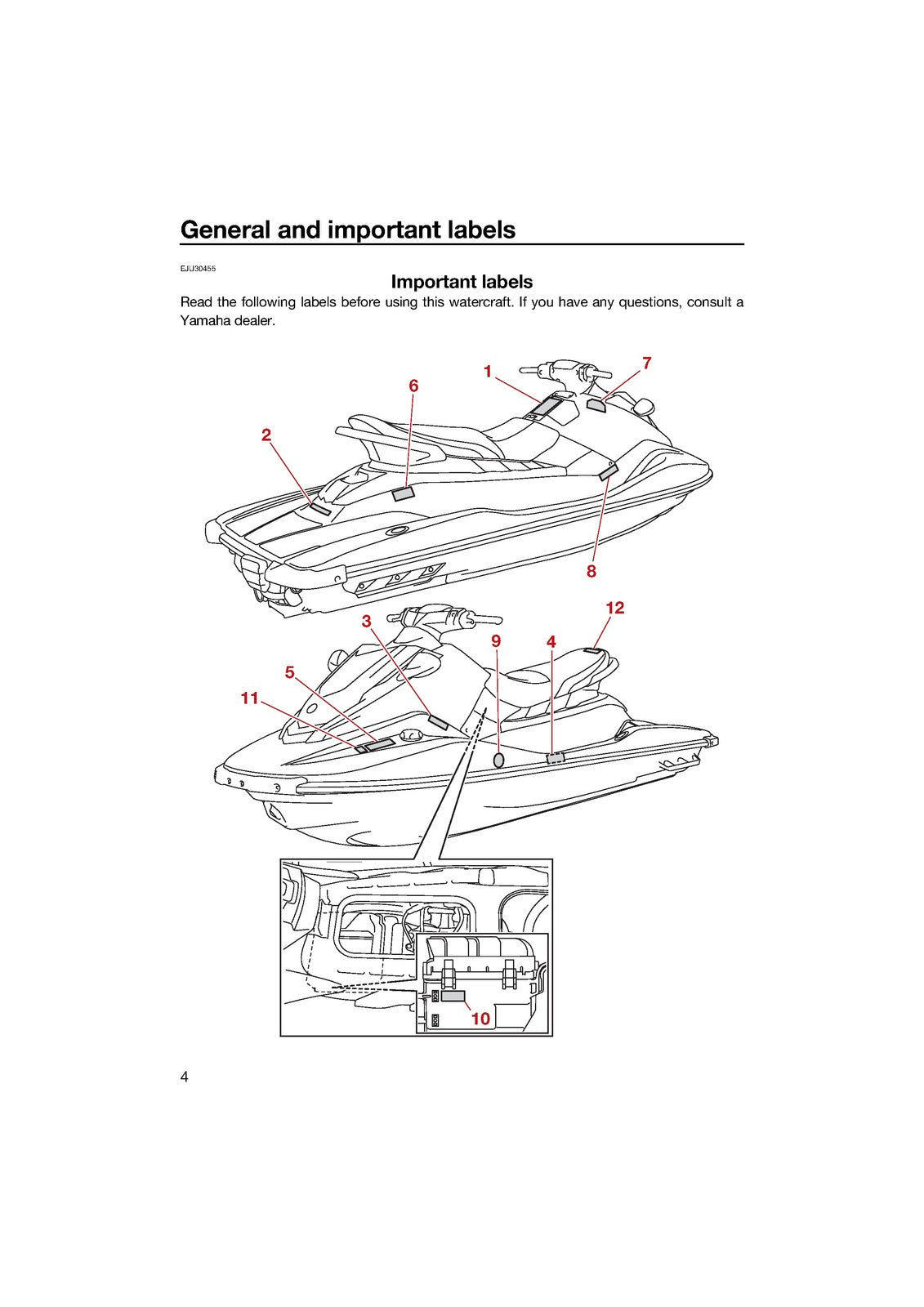 YAMAHA 2024 WaveRunner EX EX Sport EX Deluxe EX Limited Owners Manual - BOUND