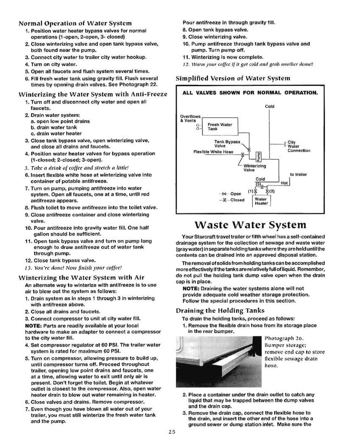 STARCRAFT 2007 Travel Trailers And Fifth Wheels Owners Manual - WIRE BOUND