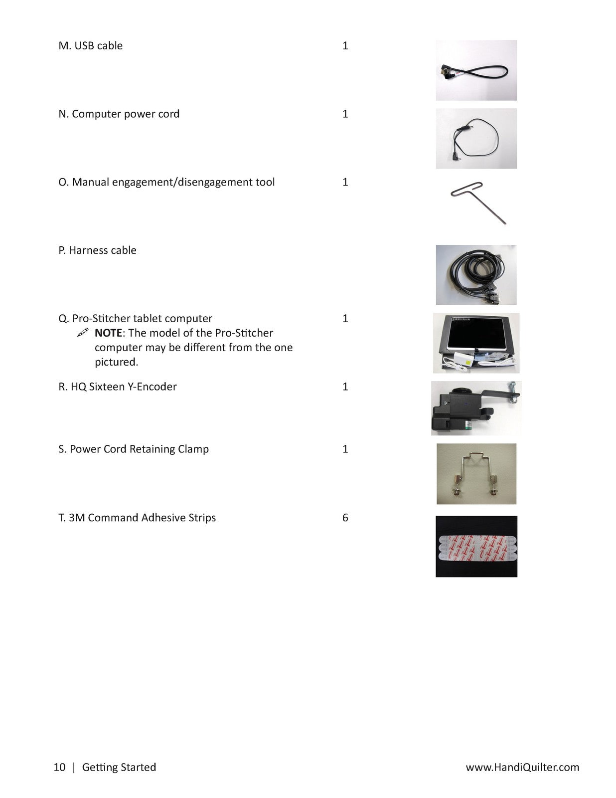 HANDI QUILTER Pro-Stitcher Premium Getting Started Manual - WIRE BOUND - COVERS