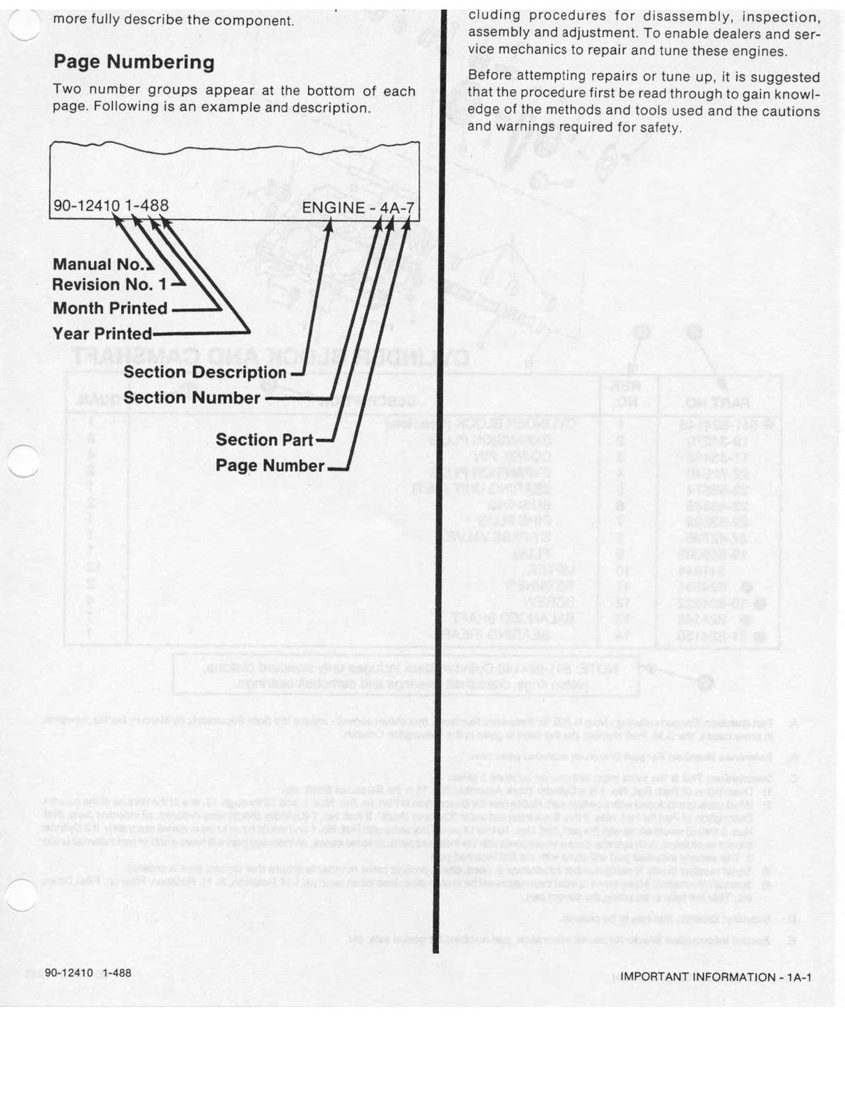 MERCURY MERCRUISER GM V-6 229 262 MCM 185R 185MR 205MR Service Manual 1994