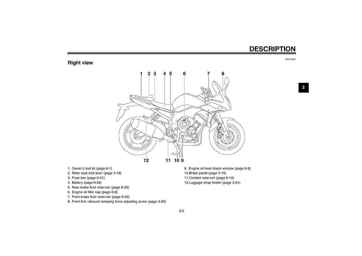 YAMAHA FZ1-S FZ1-SA Owners Manual 2007 3C3-28199-E2 - WIRE BOUND - TOUGH COVERS