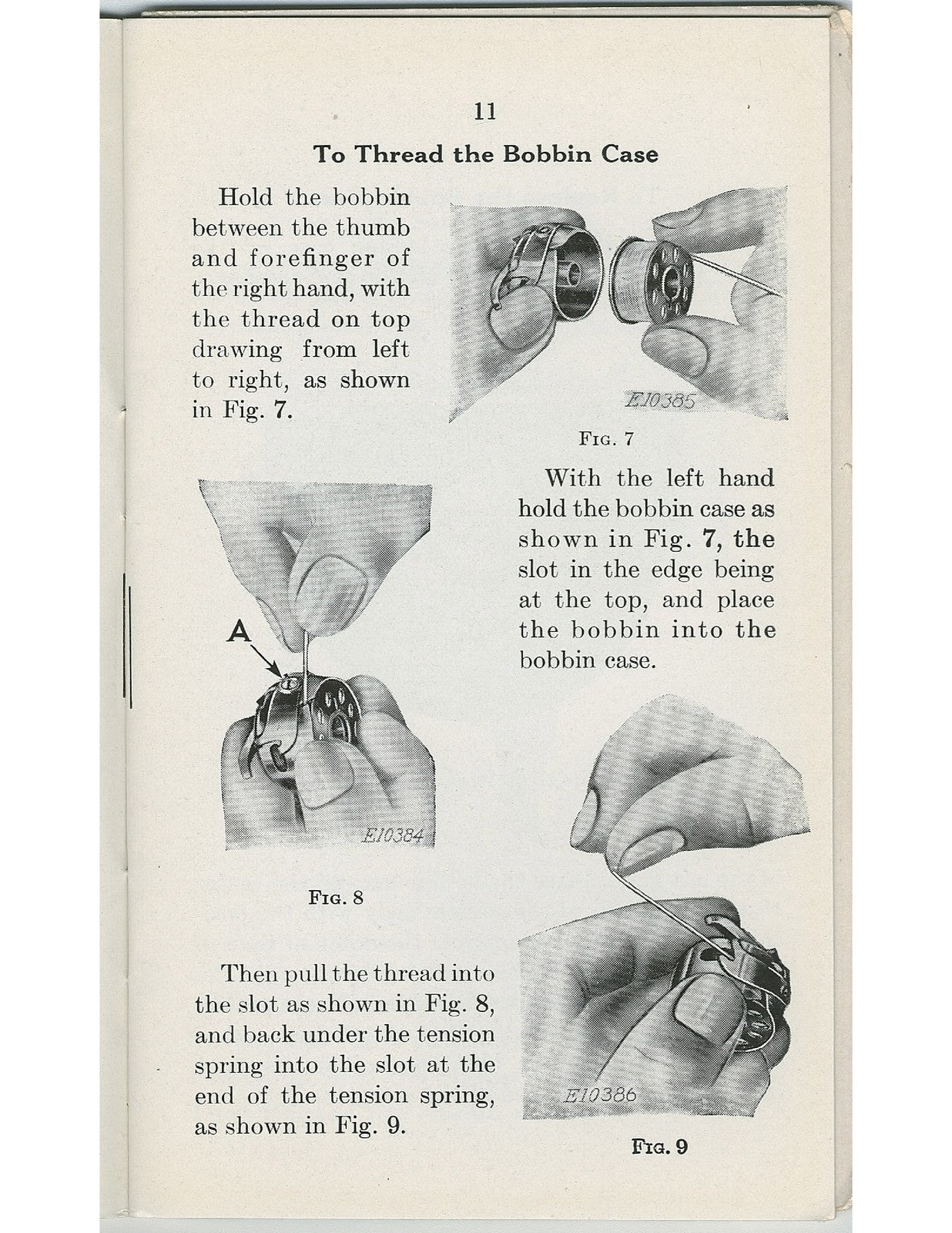 SINGER 15-96 15-98 Instructions For Using Manual 1938 - WIRE BOUND - COVERS