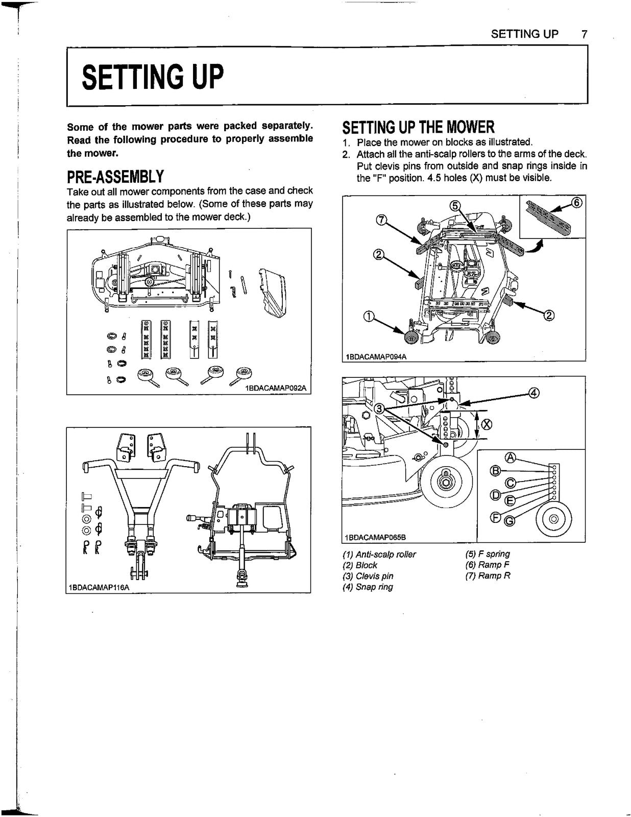KUBOTA RCK60D-26BX Drive-Over Deck Manual - STEEL WIRE BOUND - PROTECTIVE COVERS