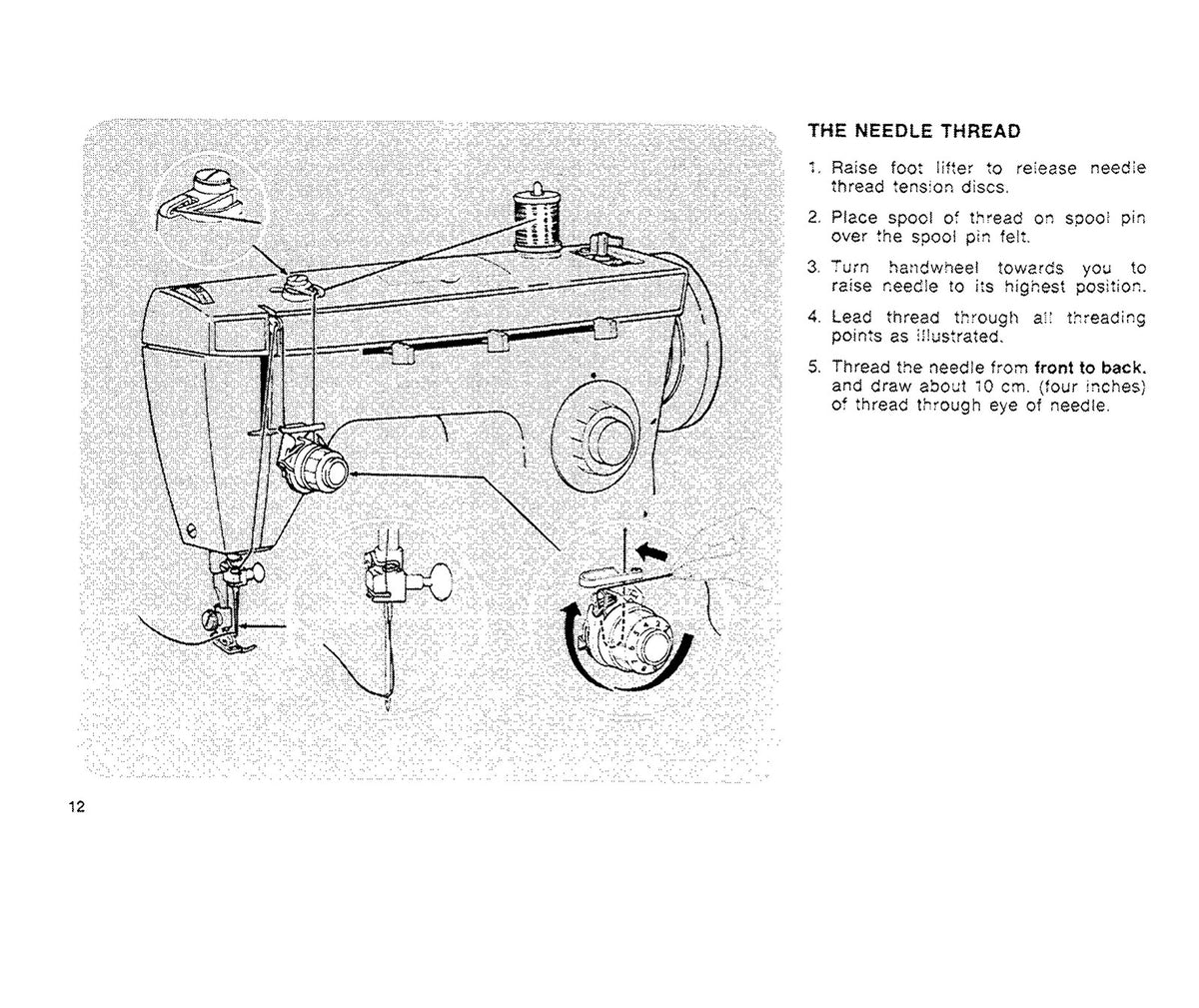 SINGER 258 Sewing Machine Instruction Manual 1974 - WIRE BOUND - TOUGH COVERS