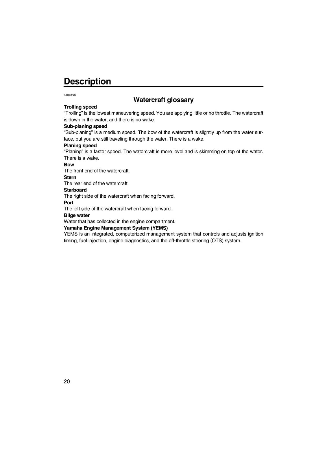 YAMAHA 2013 WaveRunner VX Sport VX Deluxe VX Owners Operators Manual - BOUND