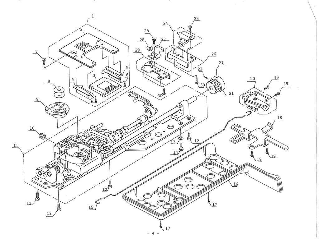 JANOME New Home Memory Craft 6000 Service Parts Manual - WIRE BOUND - COVERS