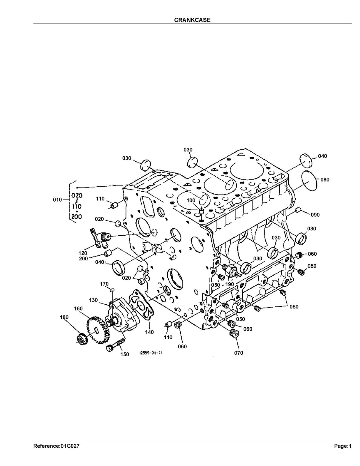 KUBOTA G2000S Parts Manual - STEEL WIRE BOUND - PROTECTIVE COVERS