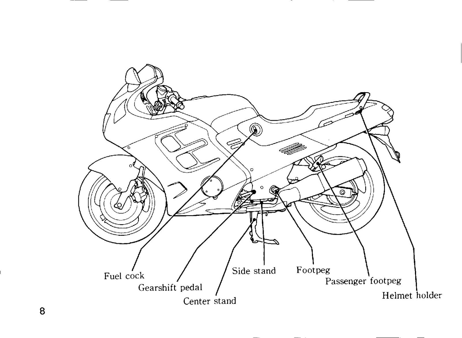 HONDA CBR1000F Motorcycle Owners Manual 1988 - BOUND - COVERS - XL FOLDOUT PAGES