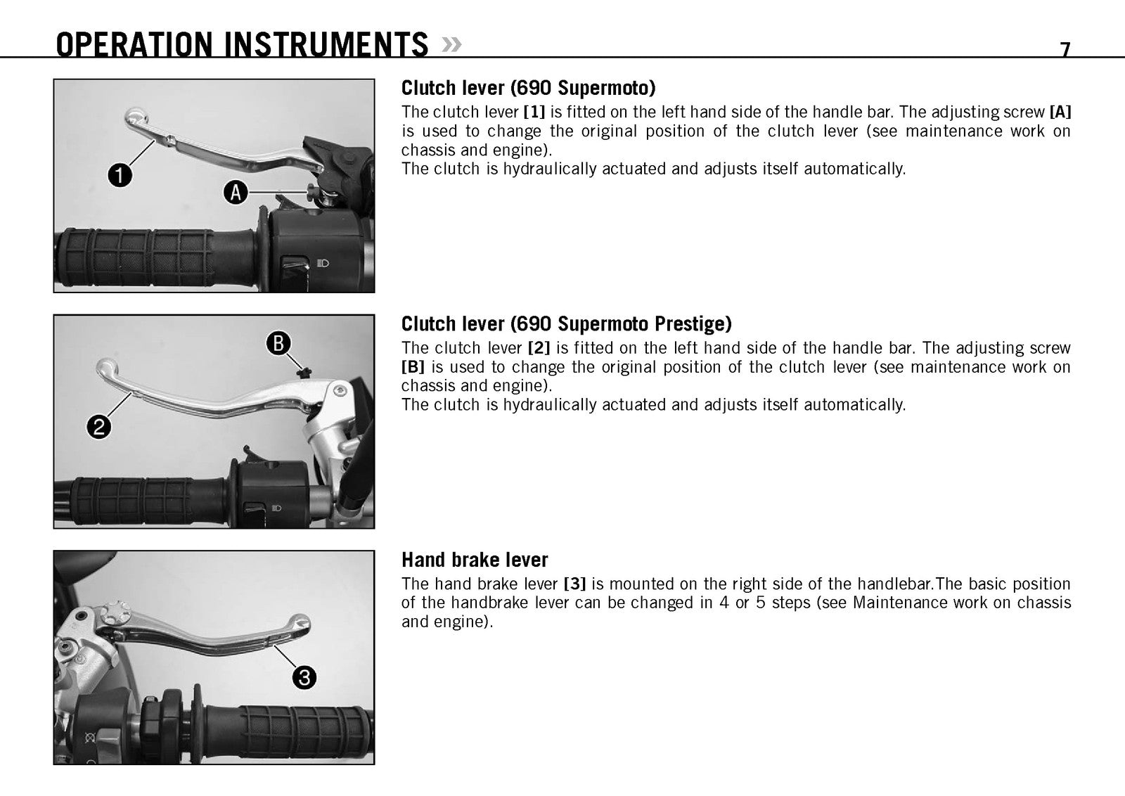 KTM 690 LC4 Supermoto Prestige Owners Manual 2007 - WIRE BOUND - TOUGH COVERS