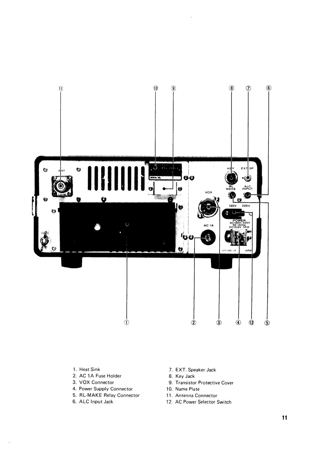 KENWOOD TS-700 2m All Mode Transceiver Operating Manual - WIRE BOUND - COVERS