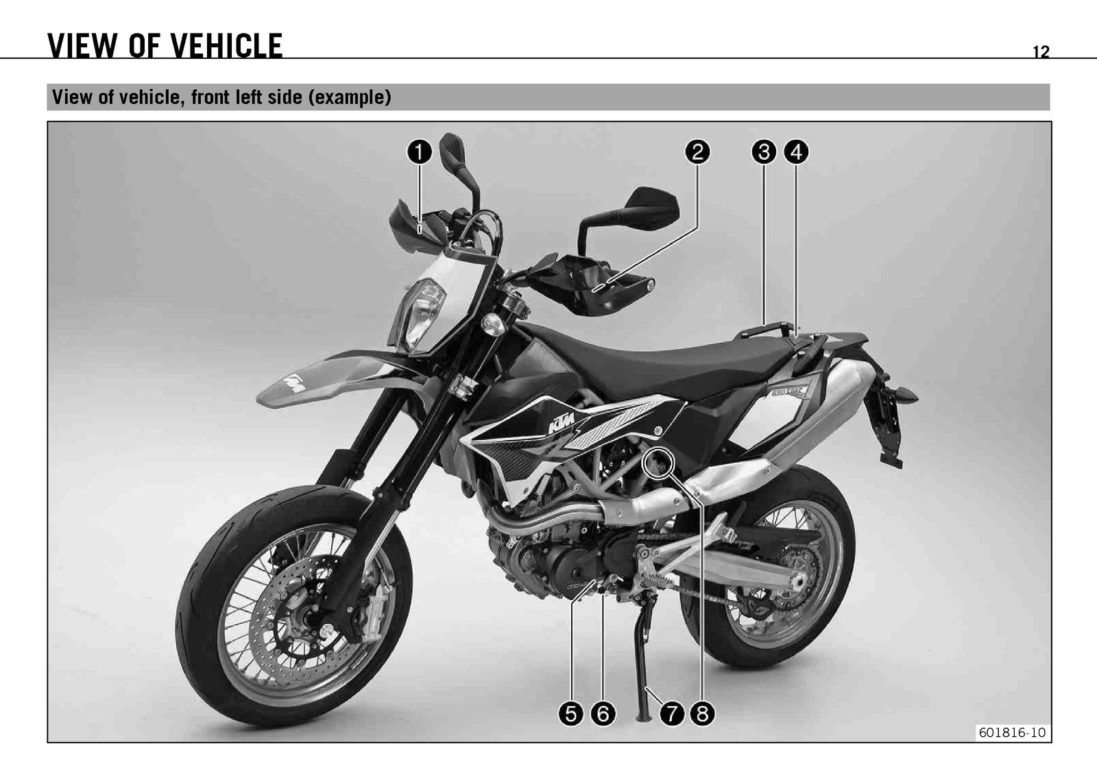 KTM 690 SMC R EU AUS UK Owners Manual 2012 - STEEL WIRE BOUND - TOUGH COVERS