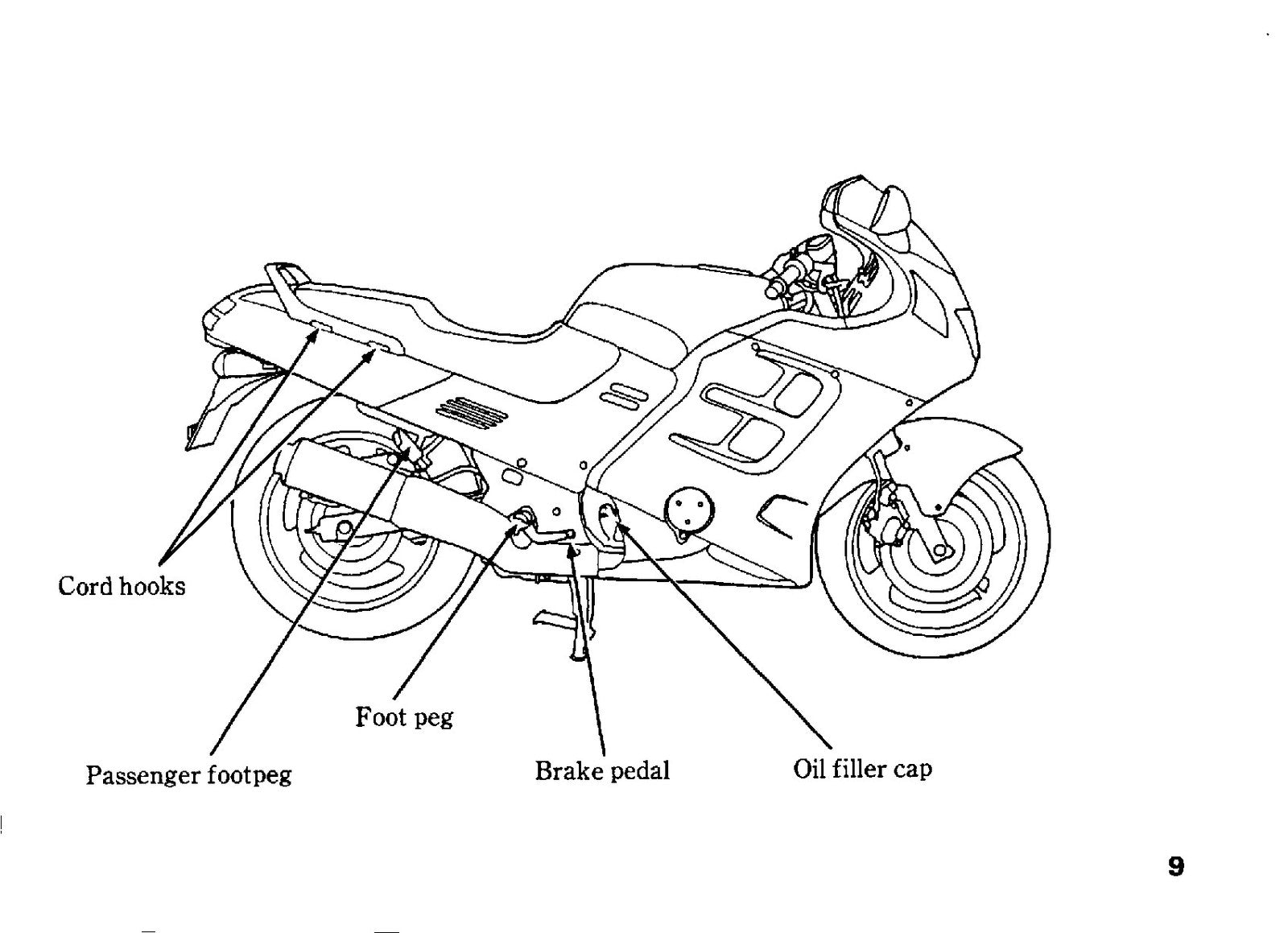 HONDA CBR1000F Motorcycle Owners Manual 1991 - BOUND - COVERS - XL FOLDOUT PAGES