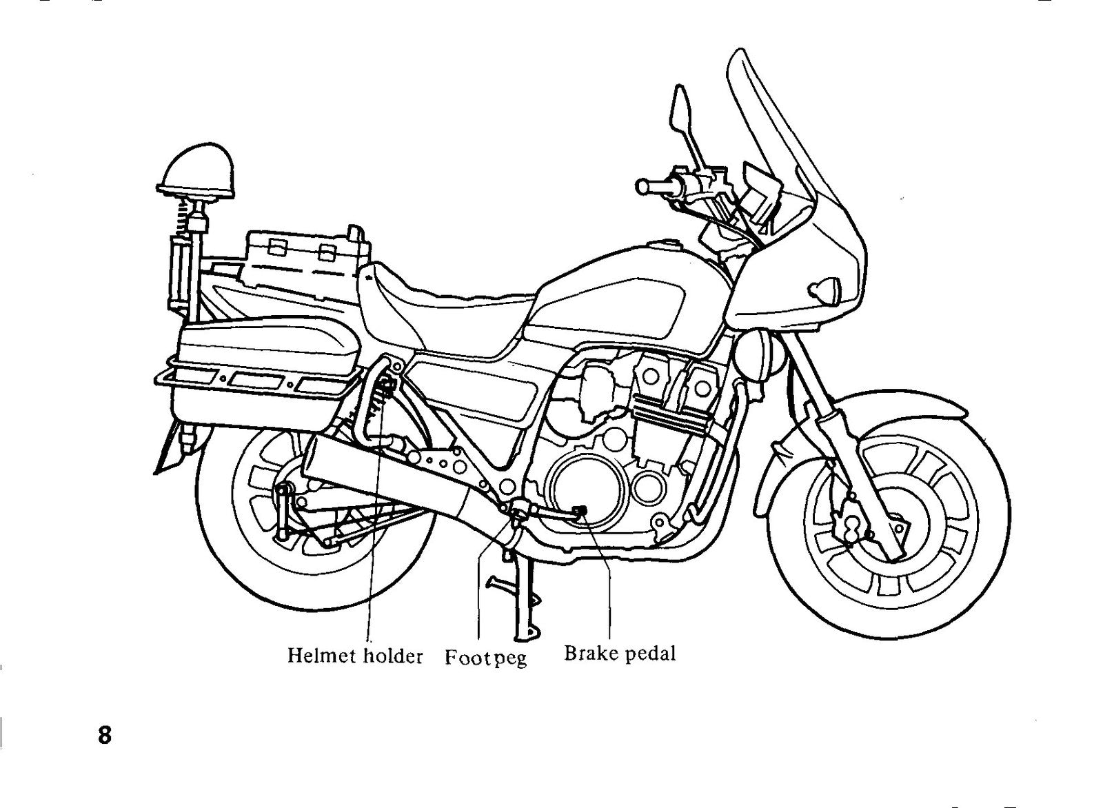 HONDA CBX750P Owners Manual 1997 - BOUND - COVERS - XL FOLDOUT PAGES