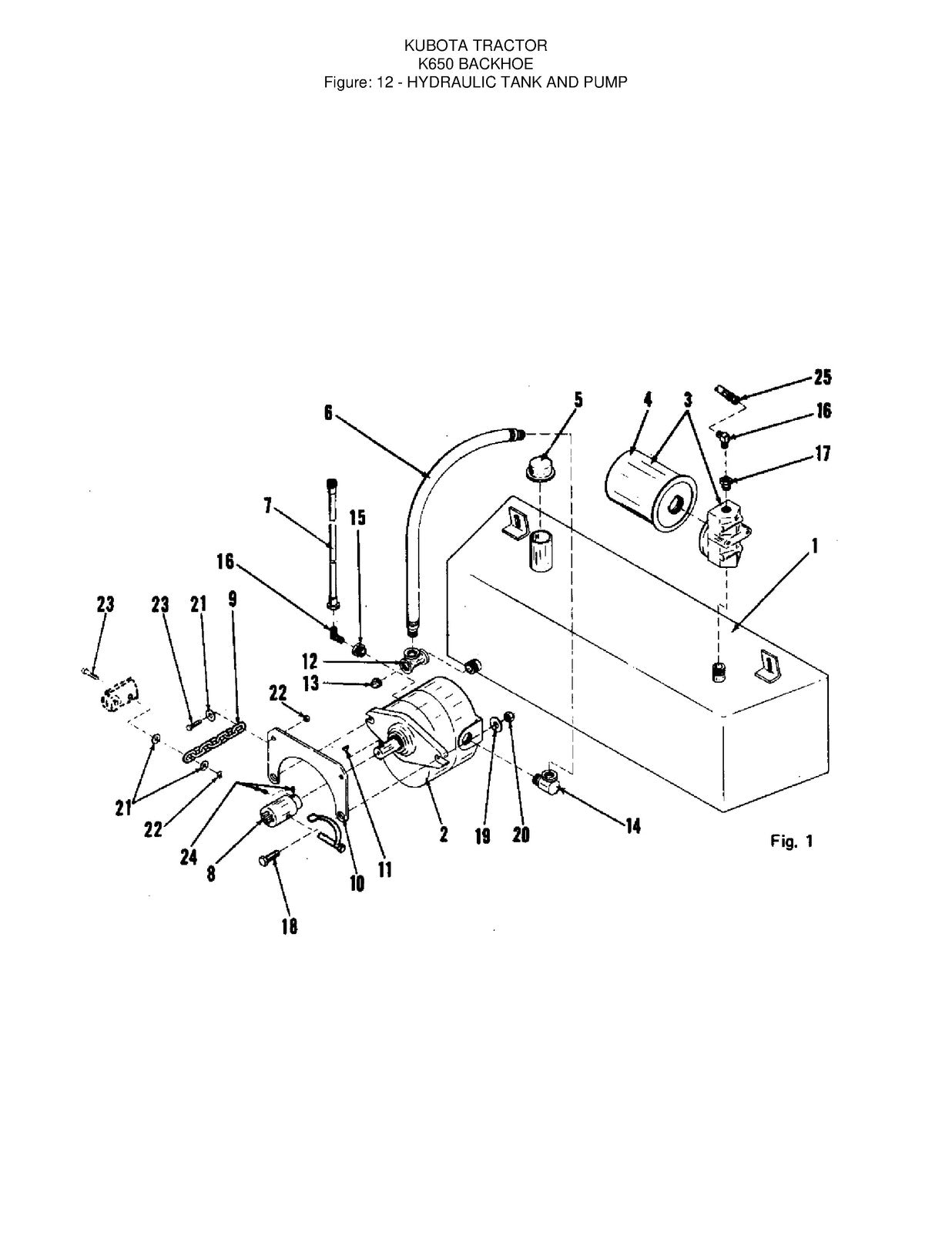 KUBOTA K650 Backhoe Assembly And Maintenance Manual - WIRE BOUND - TOUGH COVERS