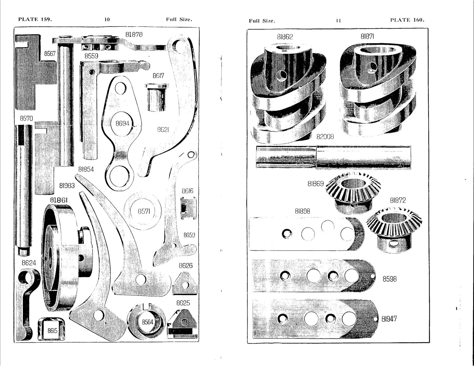 SINGER 29K1 29K4 29K10 29K18  More Illustrated Parts List Manual 1922 - BOUND