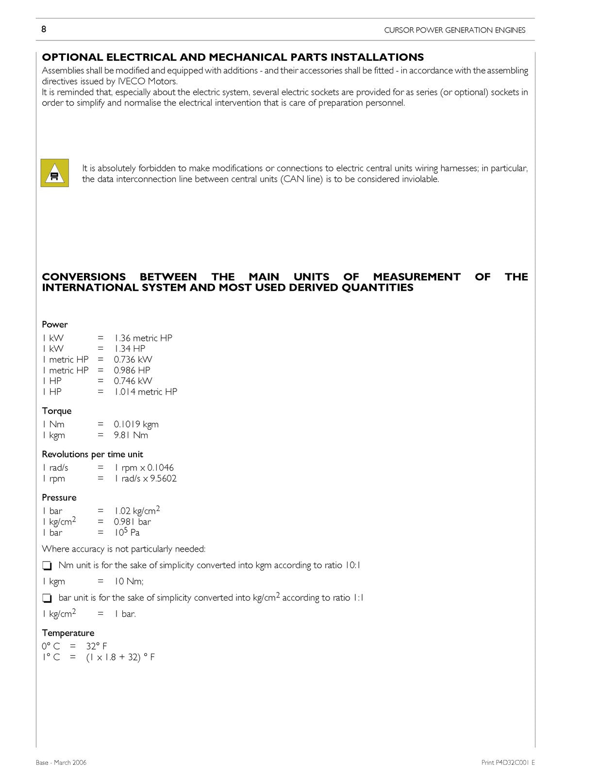 IVECO Cursor 78 Cursor 13 Tier 2 Technical And Repair Manual 2006 - WIRE BOUND