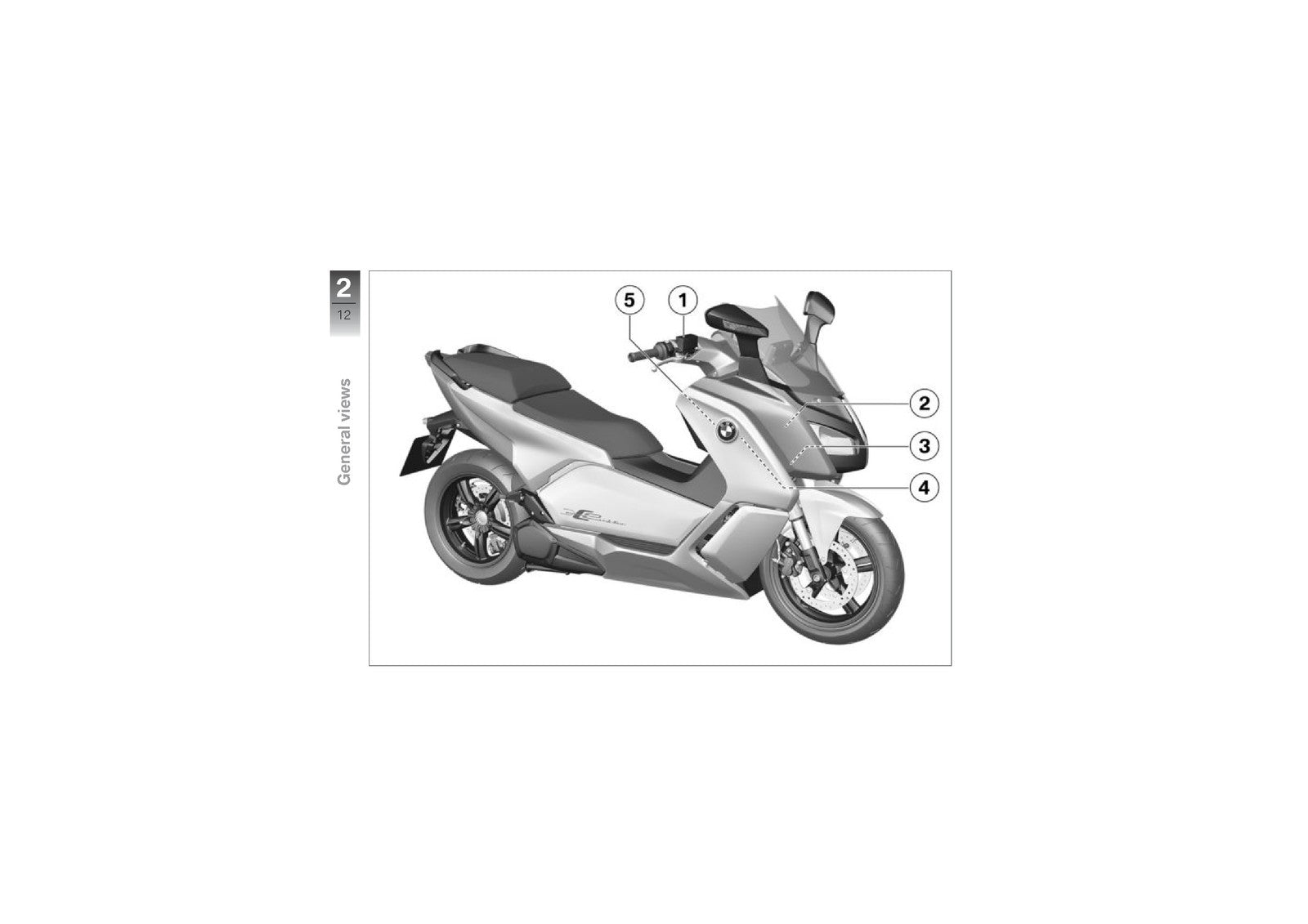 BMW C Evolution E-Scooter Owners Manual 2014 - STEEL WIRE BOUND - TOUGH COVERS
