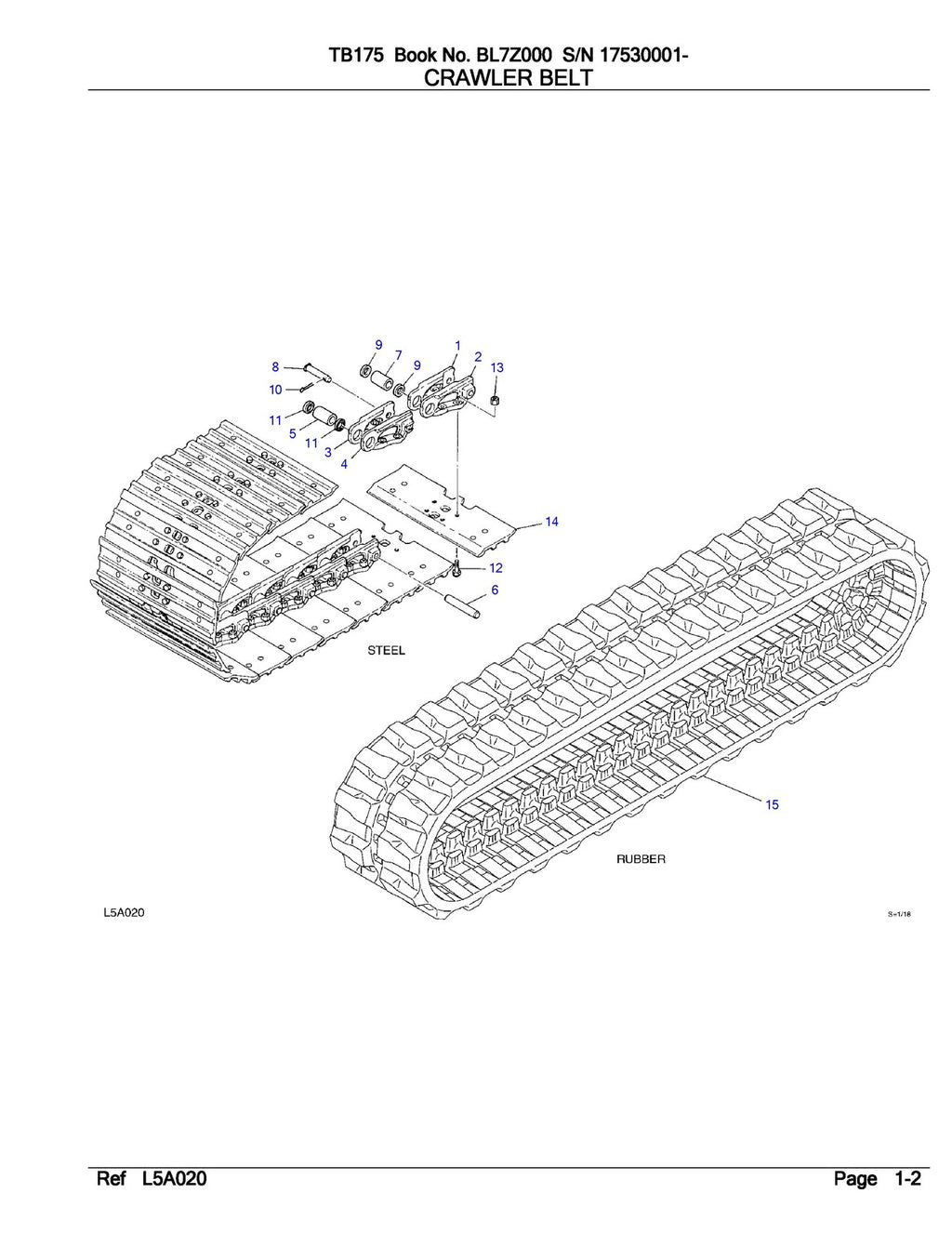 TAKEUCHI TB175 Parts Manual - STEEL WIRE BOUND PROTECTIVE COVERS