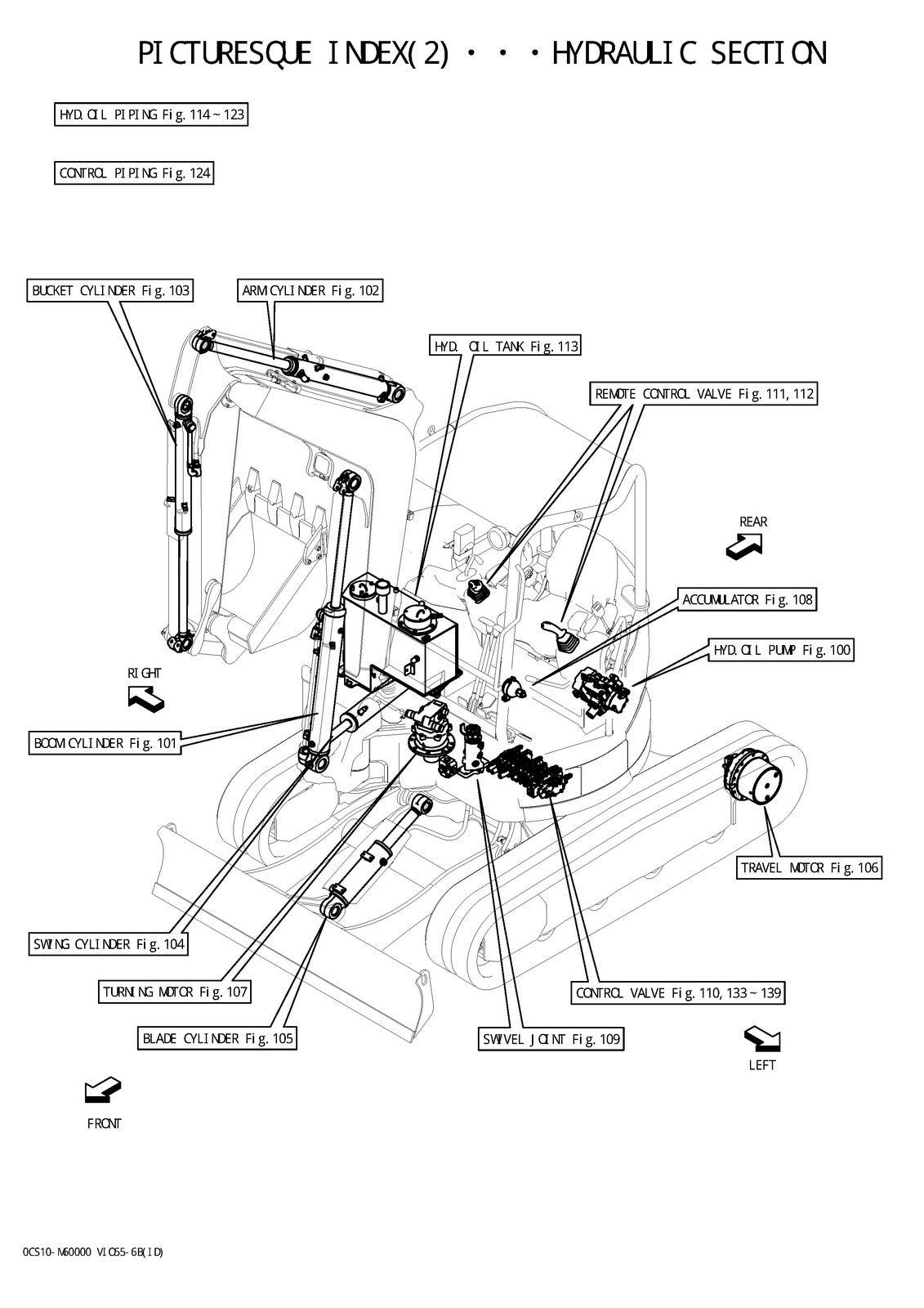 YANMAR ViO55-6B Excavator Parts Catalog Manual - STEEL WIRE BOUND - TOUGH COVERS