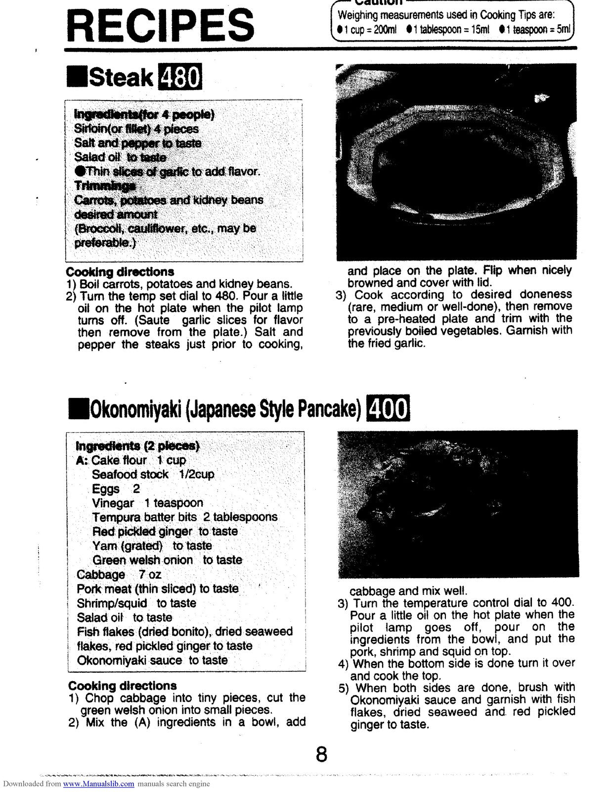 ZOJIRUSHI EA-TAC35 Multipurpose Electric Operating Instructions Manual - BOUND