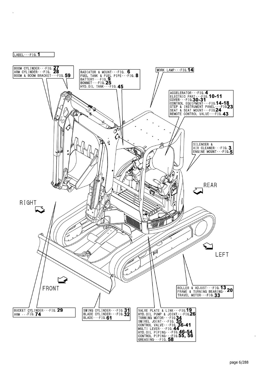 YANMAR ViO50U Crawler Excavator Parts Catalog Manual - WIRE BOUND - TOUGH COVERS