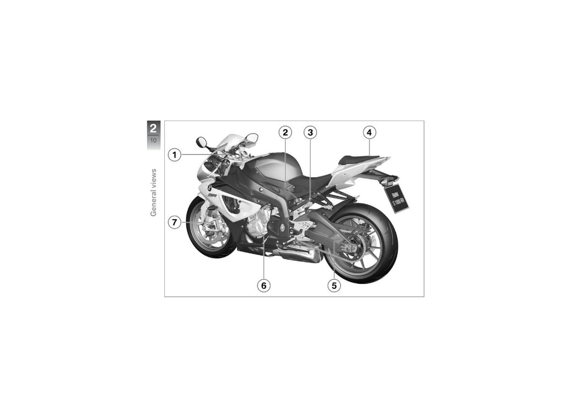 BMW S 1000 RR Riders Manual 2012 - STEEL WIRE BOUND - PROTECTIVE COVERS