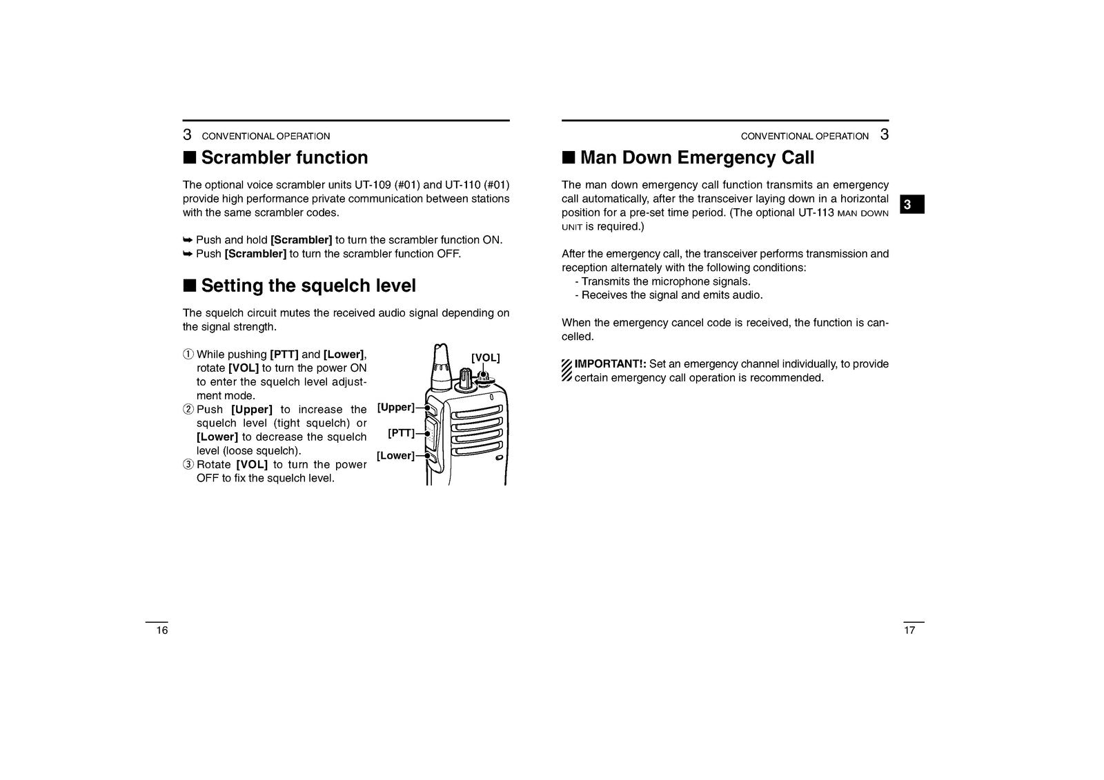 ICOM IC-F14 IC-F24 VHF UHF Transceiver Instruction Manual - WIRE BOUND - COVERS