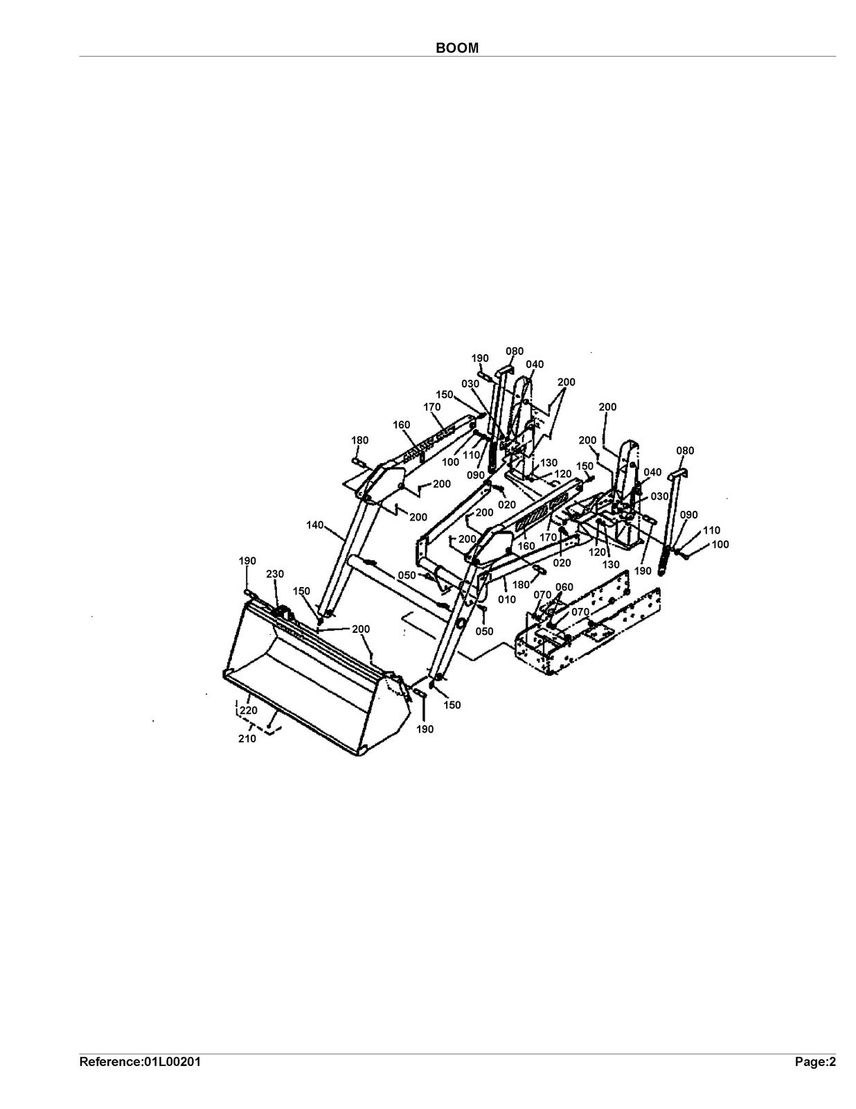 KUBOTA LA301 Loader Illustrated Parts List Manual - WIRE BOUND - TOUGH COVERS