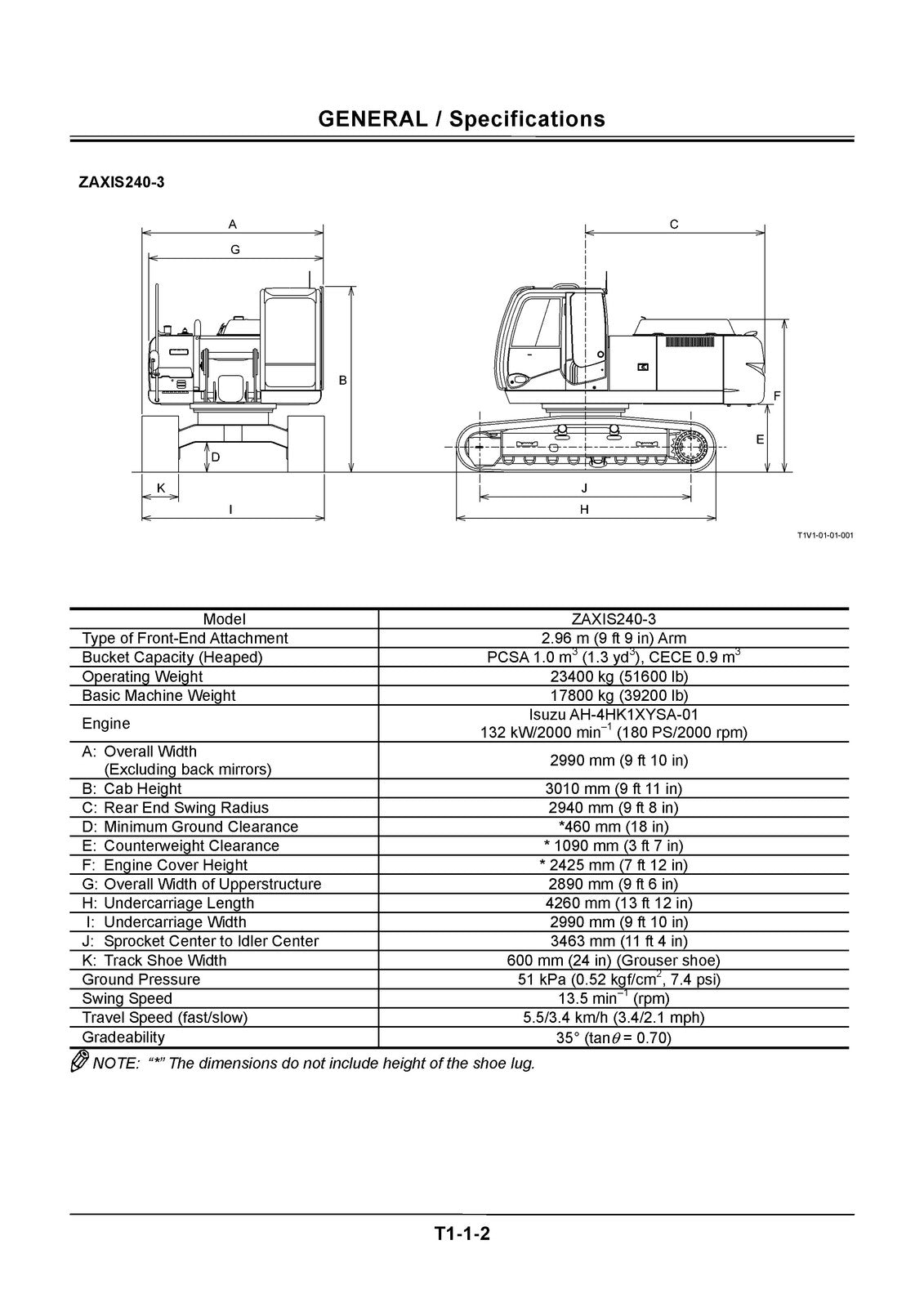 HITACHI ZAXIS 200-3 240-3 270-3 Class Technical Service Manual - WIRE BOUND