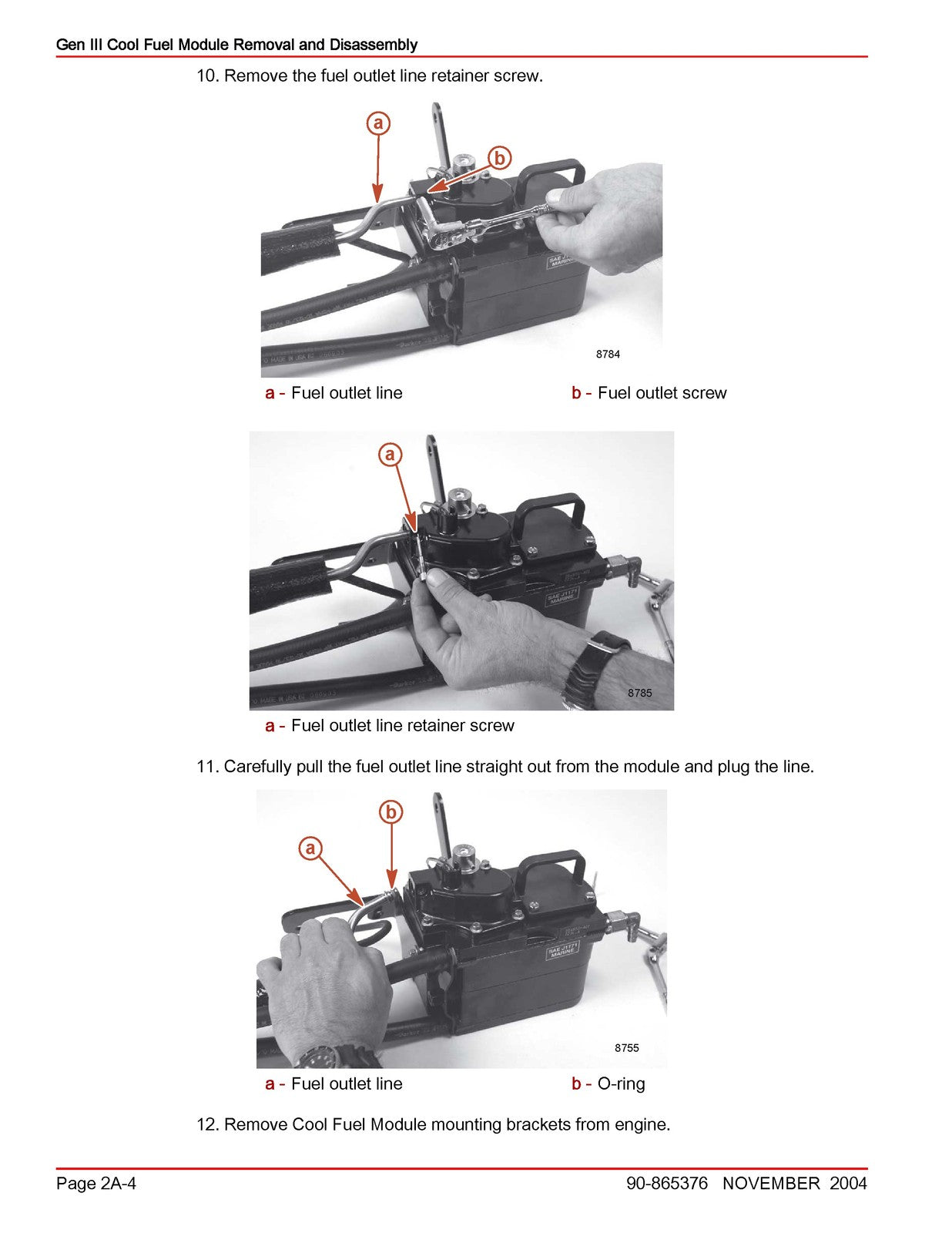 MERCURY MERCRUISER Gen III Cool Fuel Service Manual Supplement 2004 - WIRE BOUND