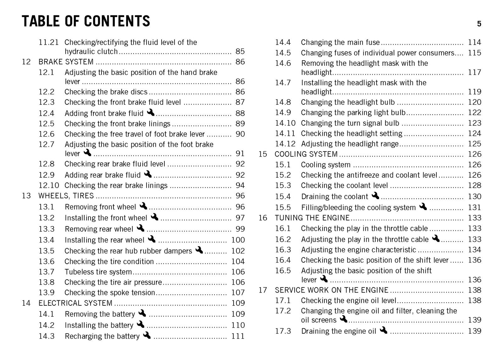 KTM 690 SMC R EU Owners Manual 2013 - STEEL WIRE BOUND - PROTECTIVE COVERS