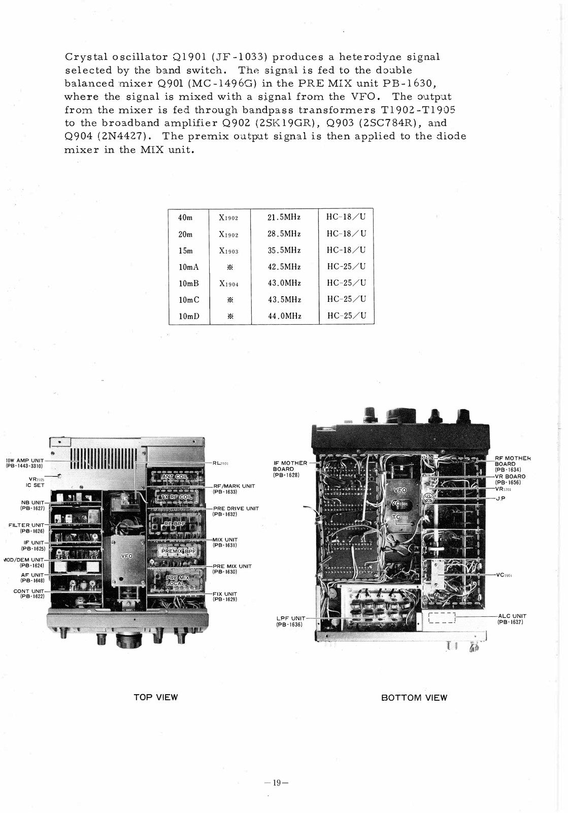 YAESU FT-7 HF Mobile Transceiver Instruction Manual - BOUND - COVERS - FOLDOUTS