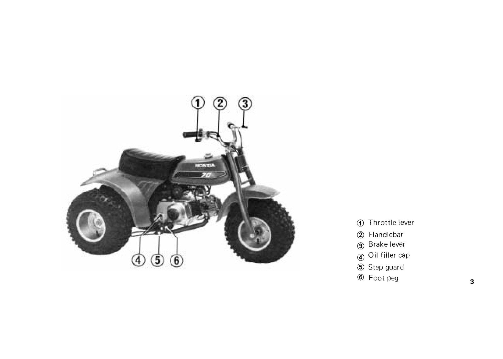 HONDA ATC70 All-Terrain Cycle Owners Manual 1982 - WIRE BOUND - TOUGH COVERS