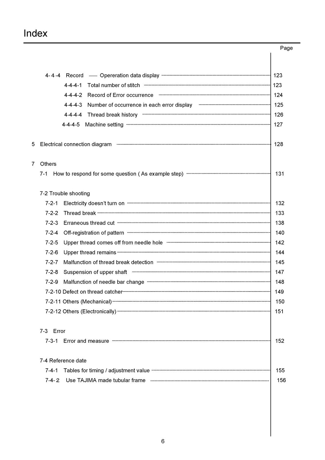 HAPPY HCH-701-30 Embroidery Machine Maintenance Manual - WIRE BOUND - COVERS