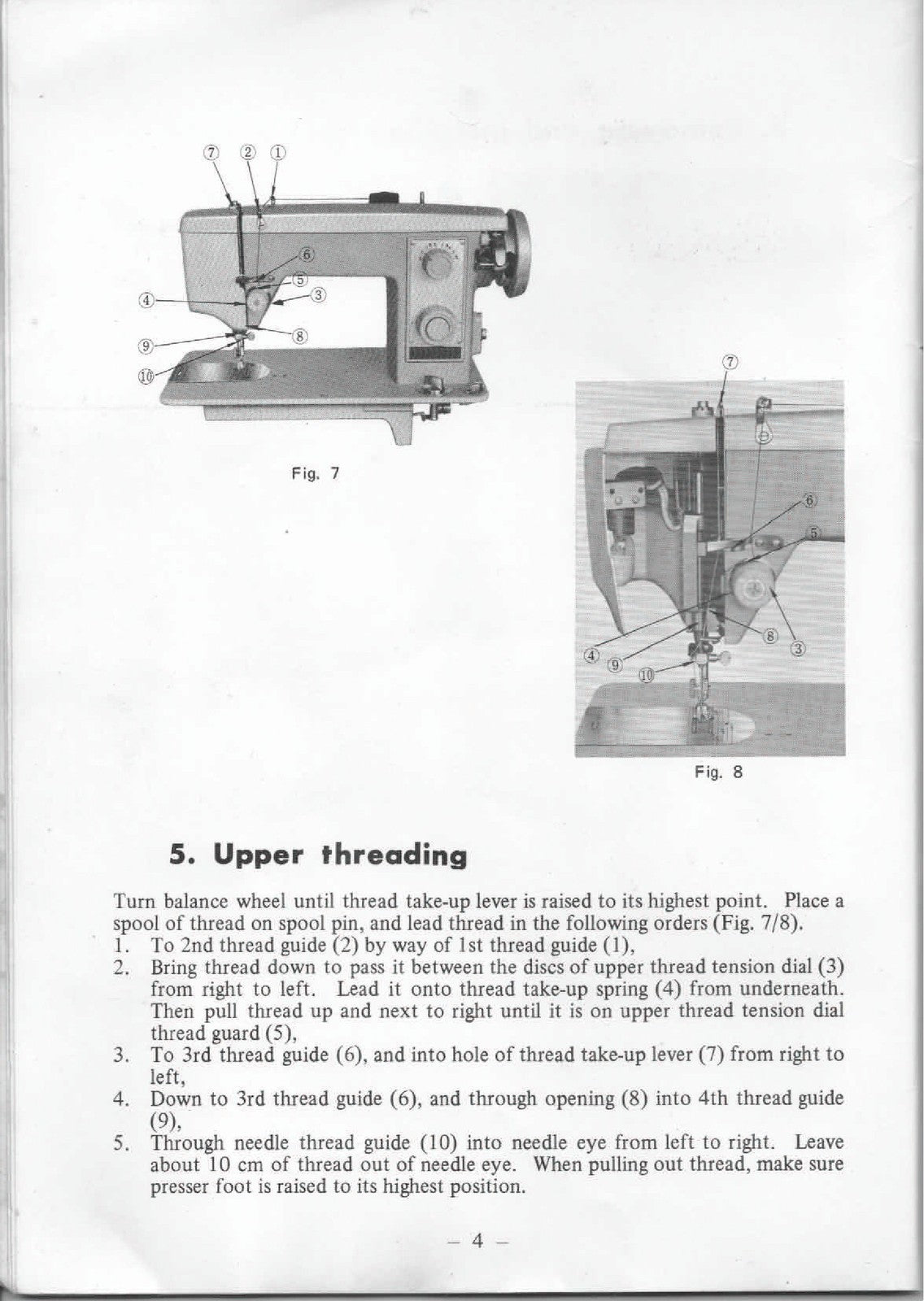 ALFA 475 Zig-Zag Sewing Machine Instruction Manual - WIRE BOUND - TOUGH COVERS