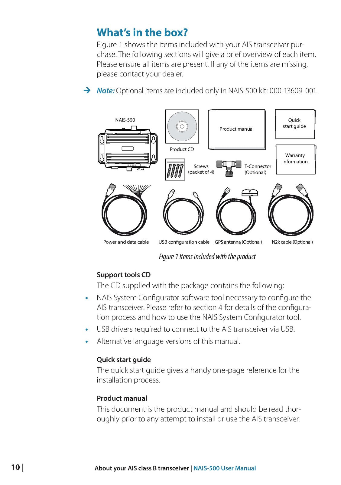 SIMRAD NAIS-500 Class B AIS Transceiver User Manual - WIRE BOUND - TOUGH COVERS