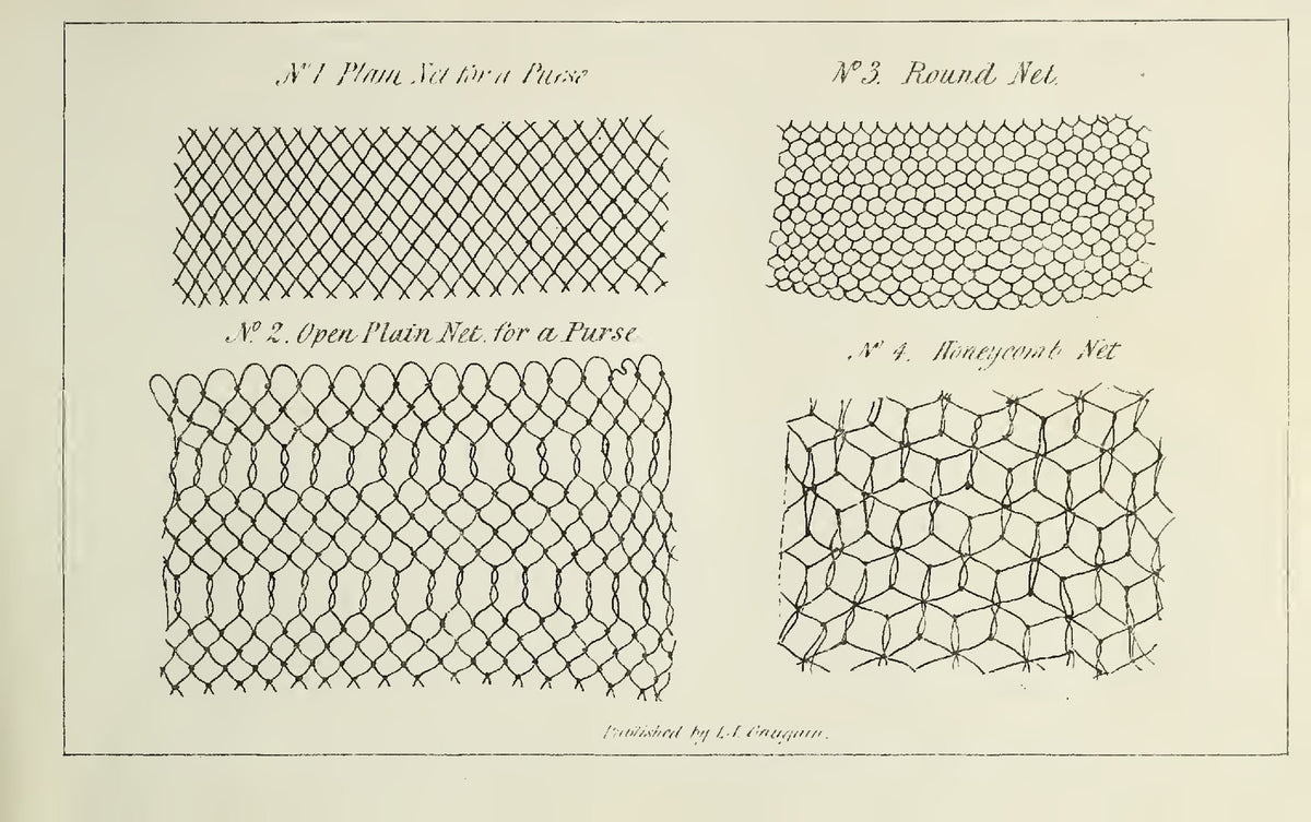 GAUGAIN Ladys Assistant Vol I Knitting Netting Crochet Manual 1847 - WIRE BOUND