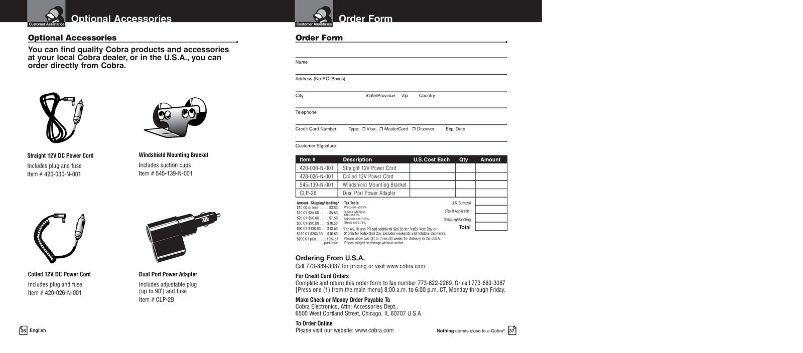 COBRA PRO 9780 Radar Laser Detector Operating Instructions Manual 2004 - BOUND