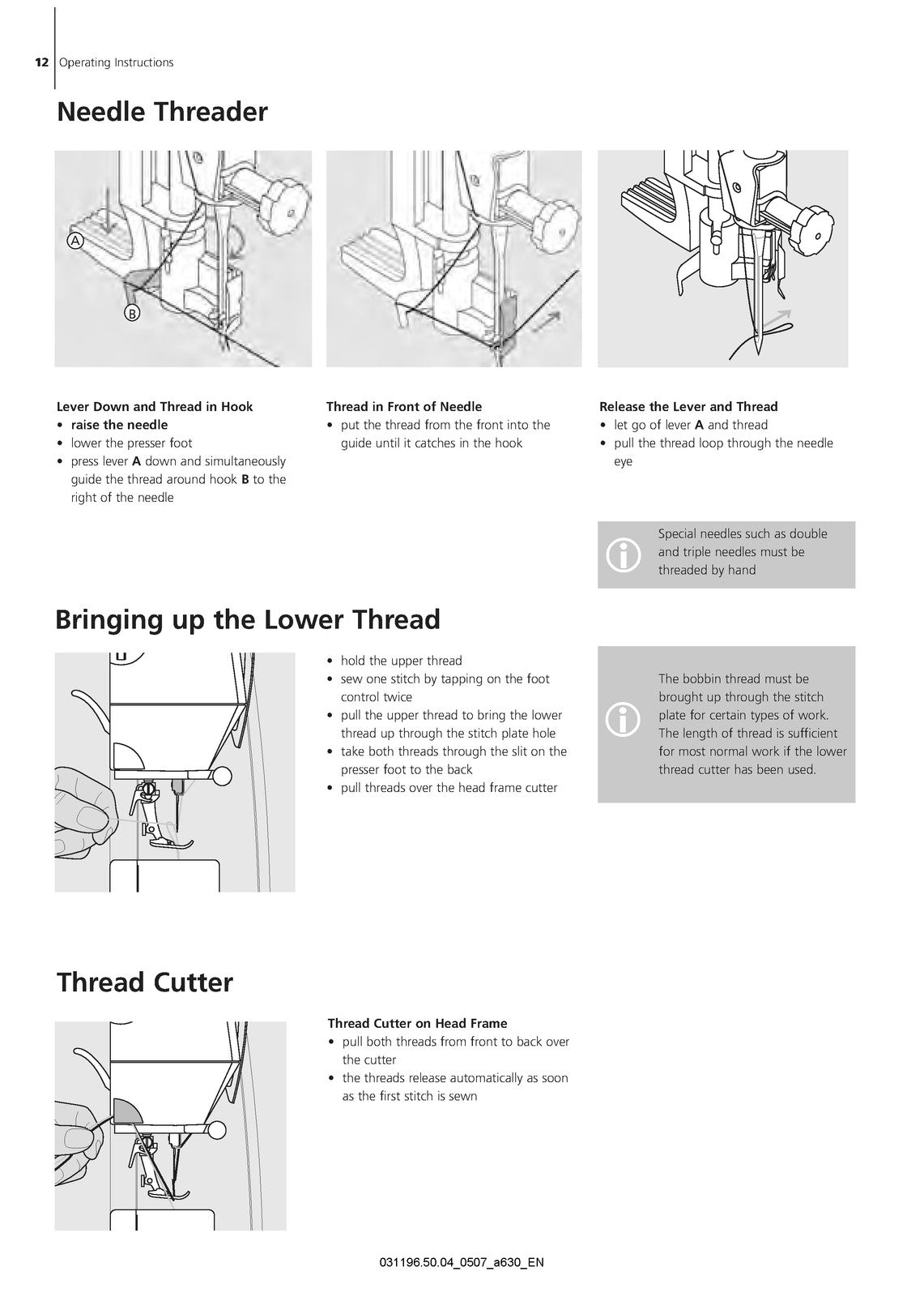 BERNINA Artista 630 635 640 LE Sewing Machine Operators Manual BUNDLE