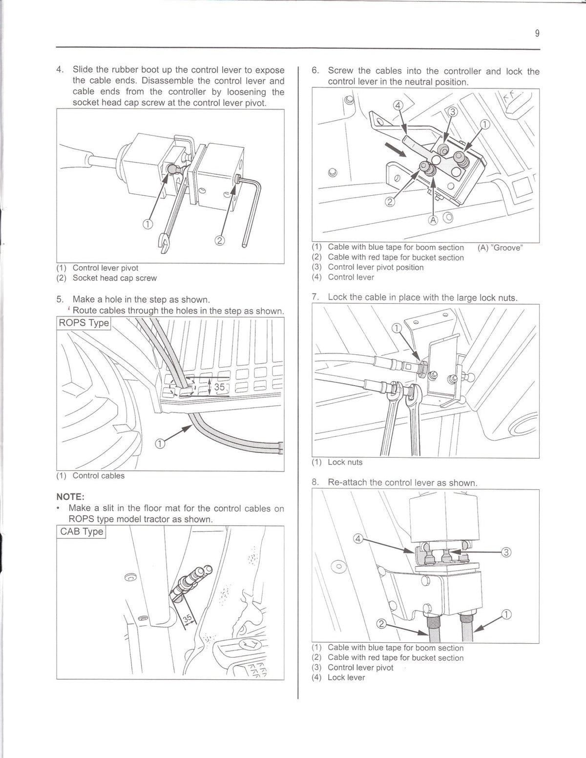 KUBOTA LA513 LA723 LA853 Operators & Assembly & Service & Parts Manual BUNDLE
