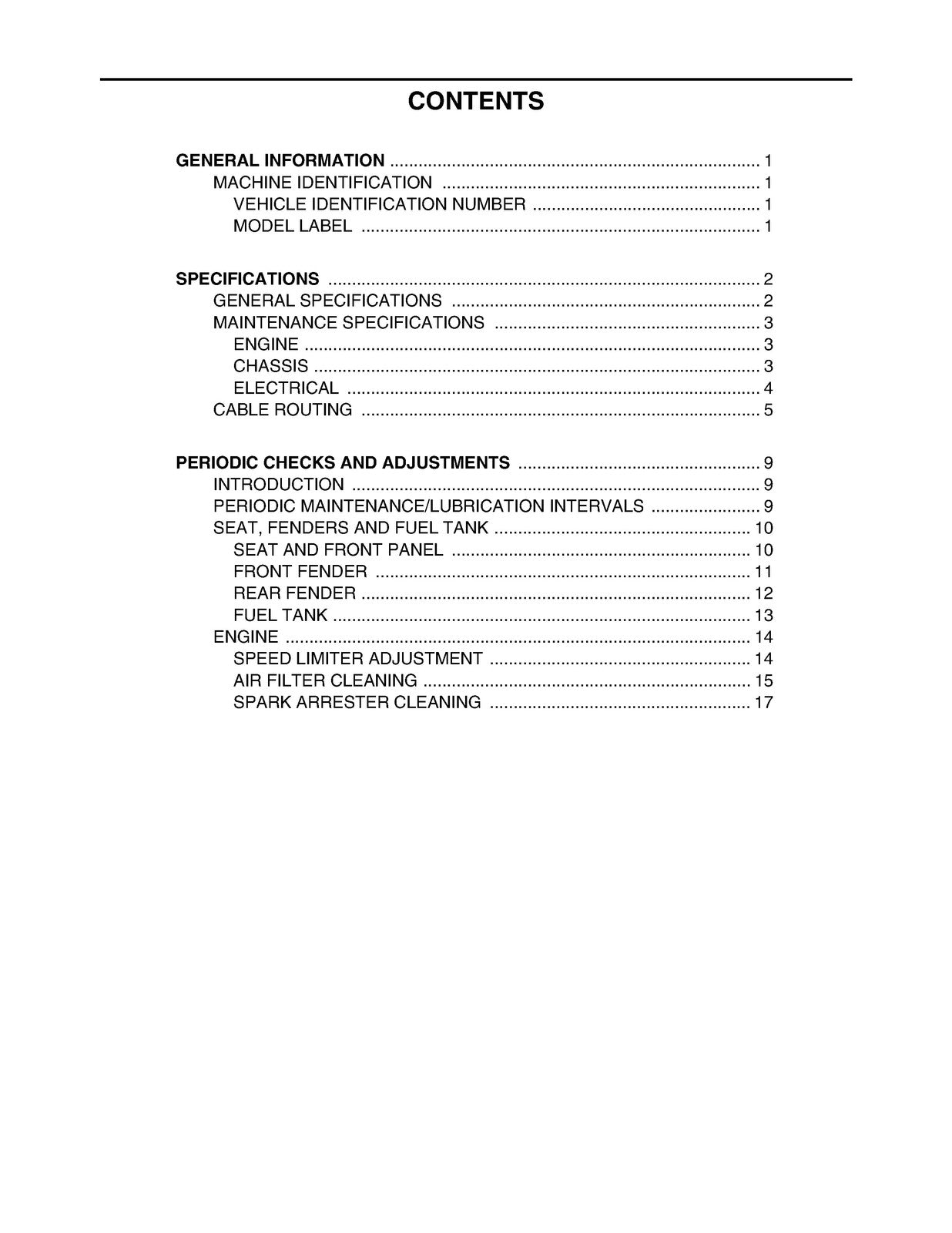 YAMAHA Raptor Badger 80 YFM80 Supplementary Service Manual 2001, FOLDOUTS