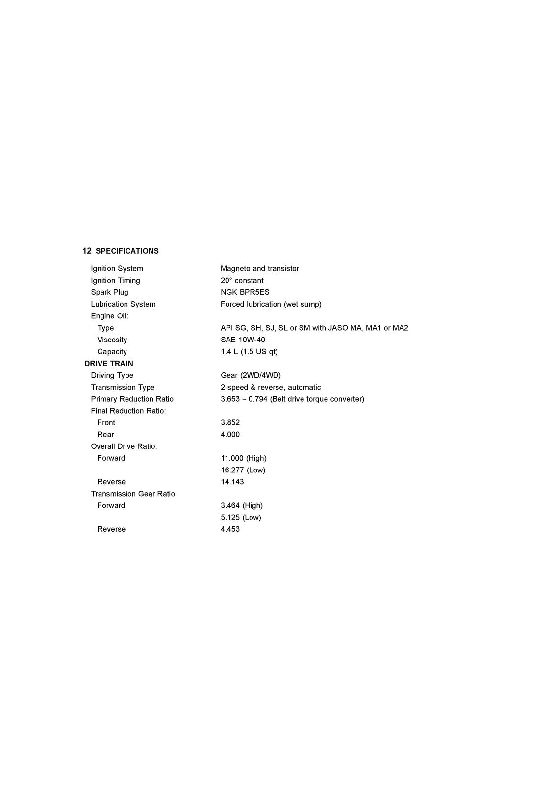 KAWASAKI Mule 610 4x4 XC Camo Utility Vehicle Owners Manual 2014 - WIRE BOUND