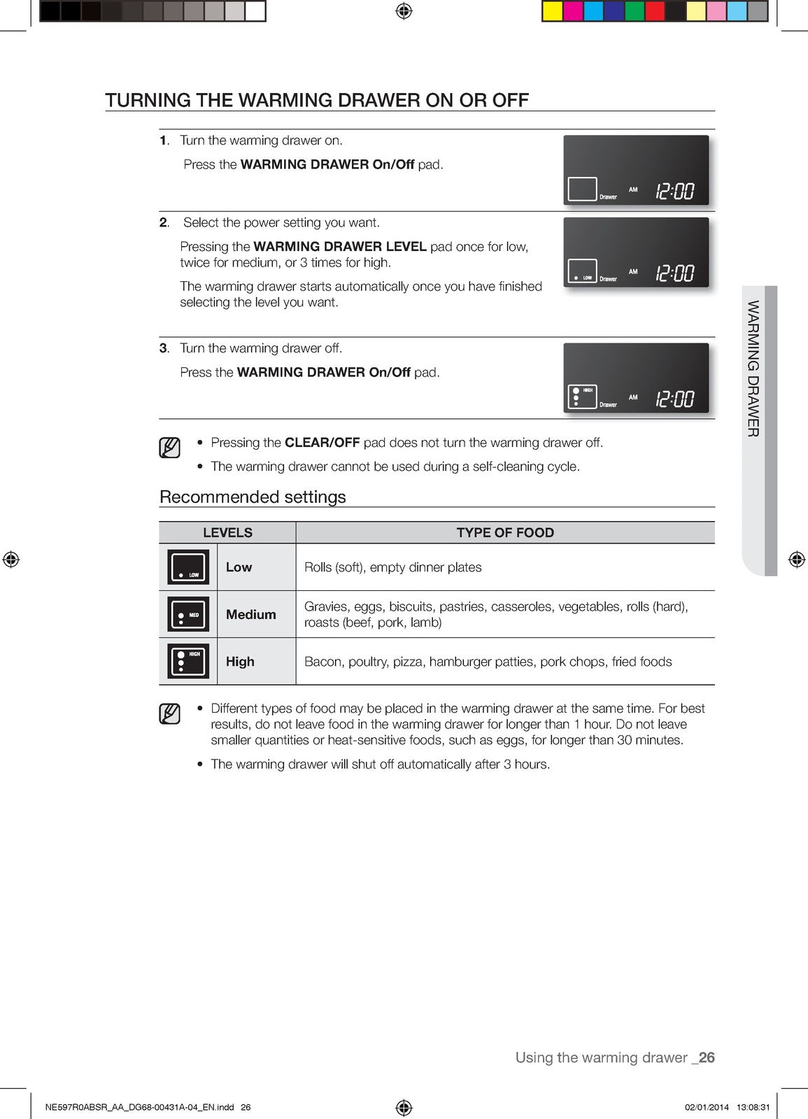 SAMSUNG NE597R0ABSR Electric Range User Manual - STEEL WIRE BOUND - TOUGH COVERS