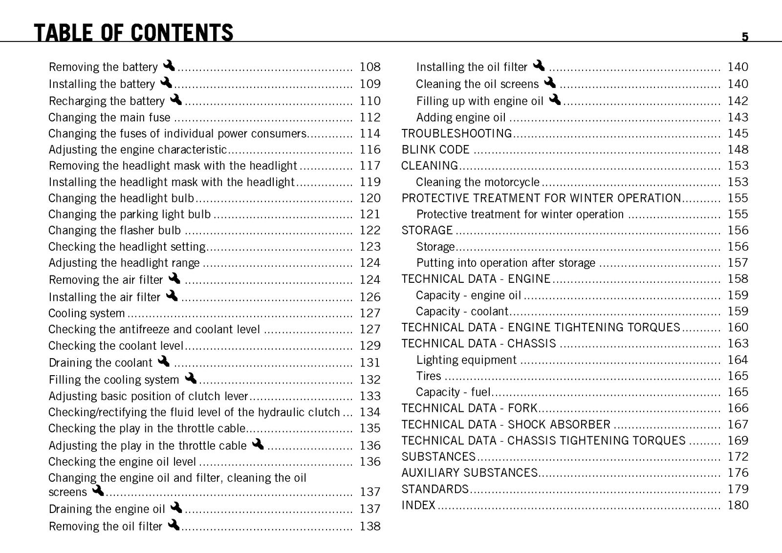 KTM 690 SMC EU AUS UK Owners Manual 2010 - STEEL WIRE BOUND - PROTECTIVE COVERS