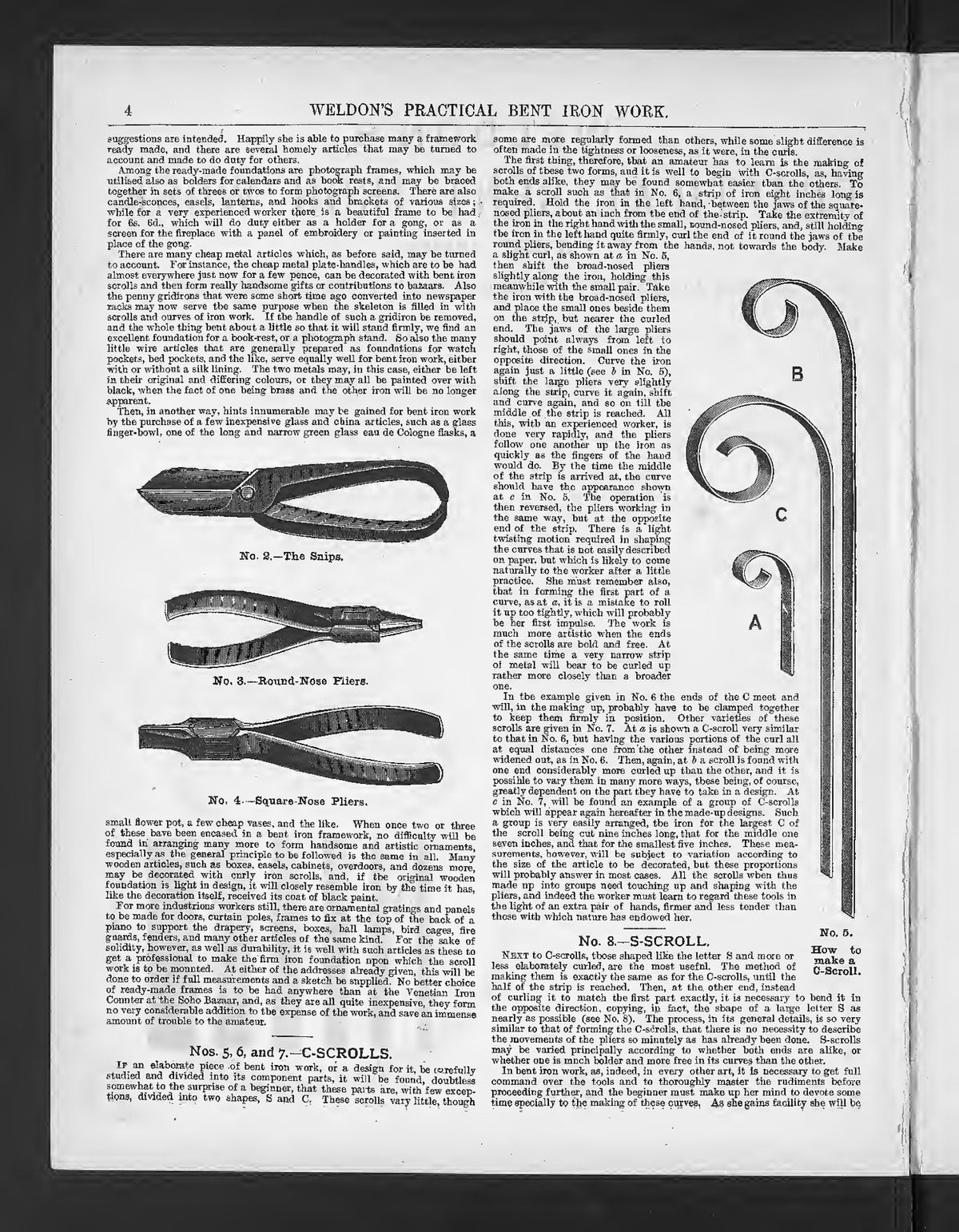 WELDON Practical Needlework Crochet Knitting Macrame Manual - WIRE BOUND